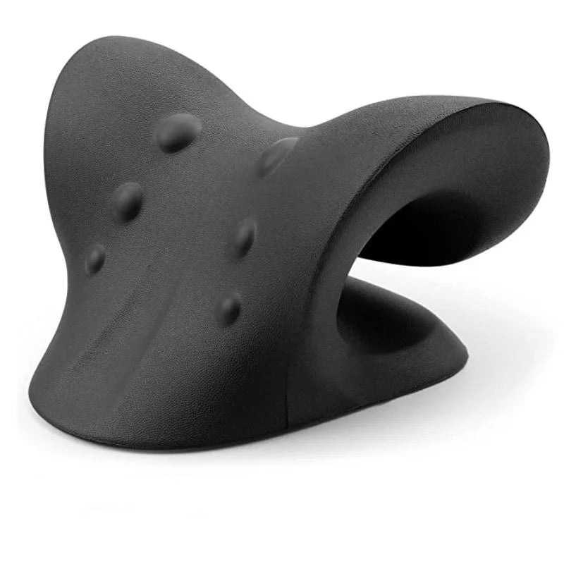 Black silicone wrist rest on a white background
