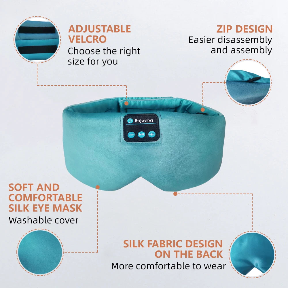 Sleeping headband eye mask with features 